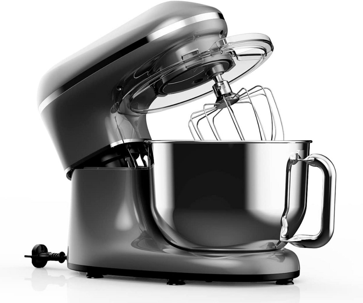 SCH® Mixer met mengkom - Mixer - Mixer met mengkom keukenmachine - Zilver - 43cm x 36cm x 27cm