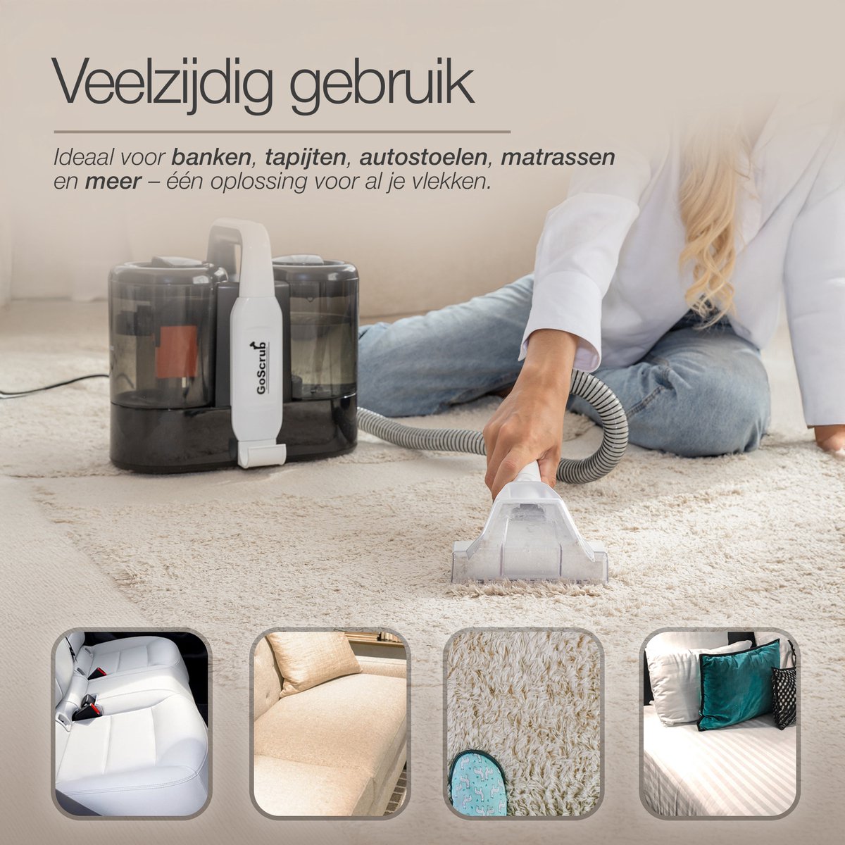 GoScrub GoScrub Professionele Tapijtreiniger - afbeelding 4