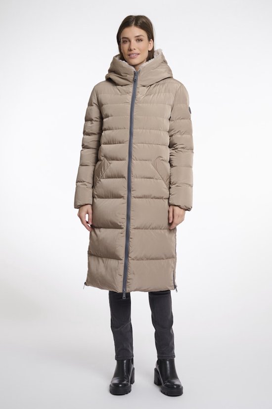 Rino&Pelle damesjas - Keila faux-fur jas - Bruin beige