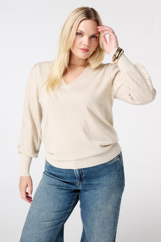 Ms Mode Trui Vlindermouw MS Mode Trui Trui Met Details Op De