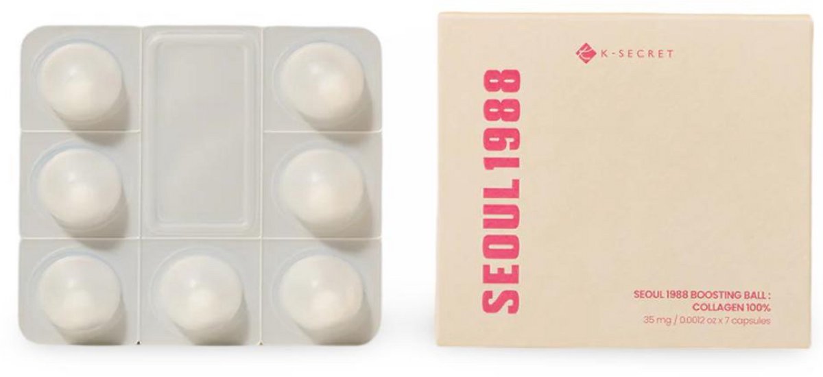 K-SECRET - Seoul 1988 100% Collageen Boosting Ball Capsules - 7 Stuks