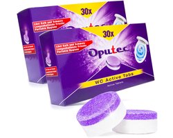 Oputec 60x WC Active Tabs – toiletreiniger tabletten – kalk & urinsteen verwijderaar