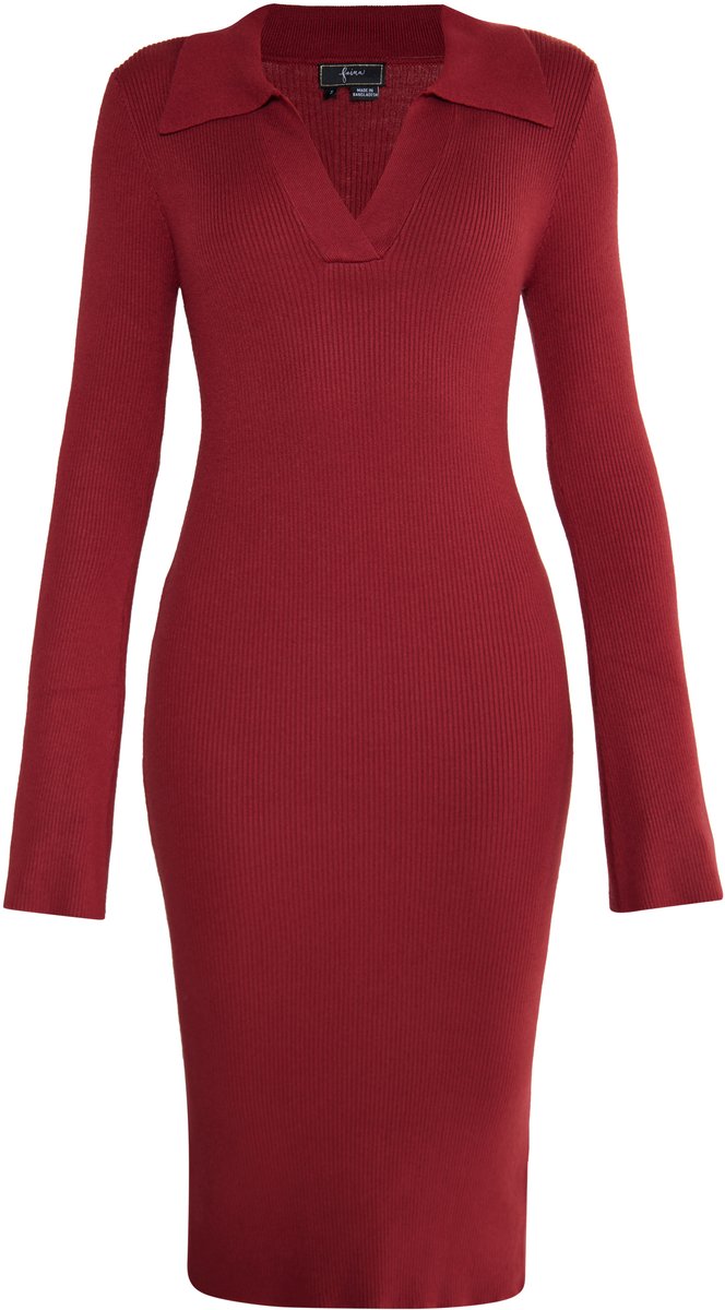 faina Jersey schede jurk