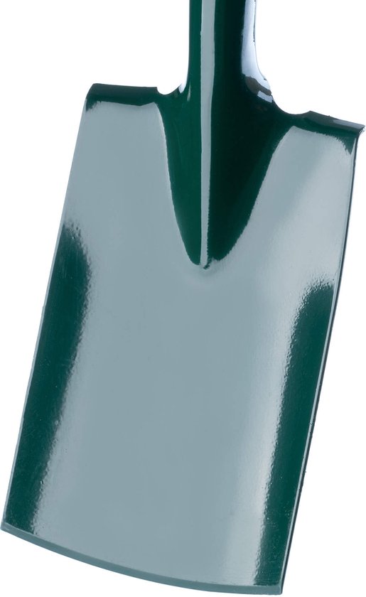 KADAX Spaden, tuinspade van metaal, grafschep met steel van hout, om te graven, gereedschap voor tuin, reizen, robuuste grafspatten, plantenspatten, tuingereedschap (groen) van Merkloos	 — afbeelding 2