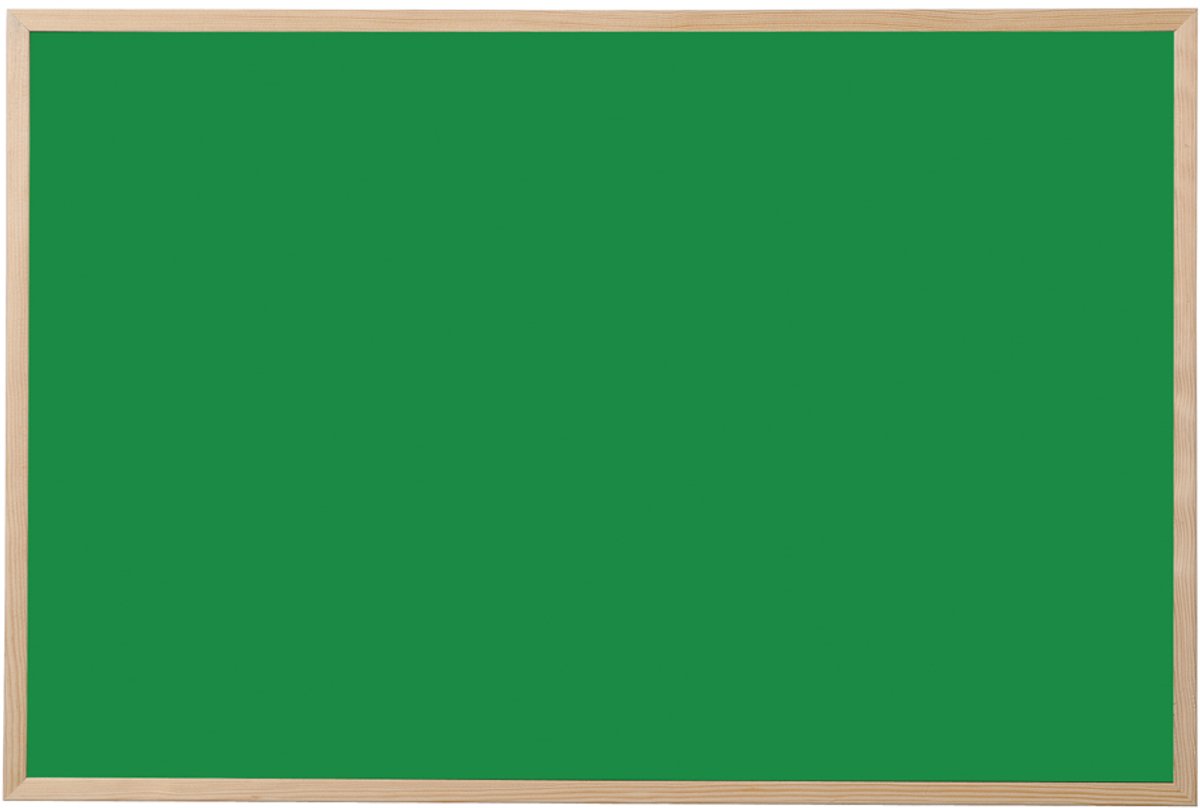 Krijttbord van grenen, groen, 60 x 40 cm.