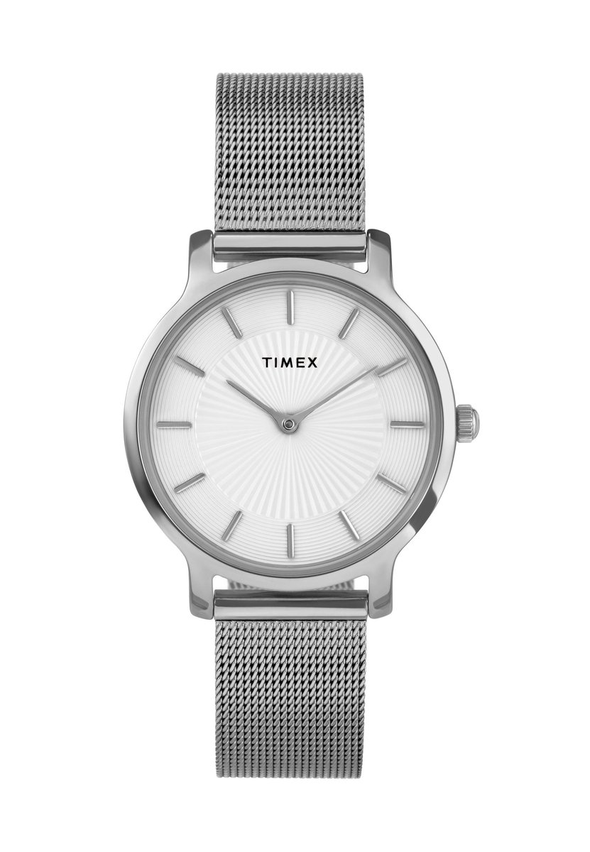 Timex Transcend Quartz Analoog Horloge Zilveren Toon Kast: 100% Loodarm Messing | Armband: 100% Roestvrij Staal 34 TW2Y10200AJ, TW2Y10300AJ