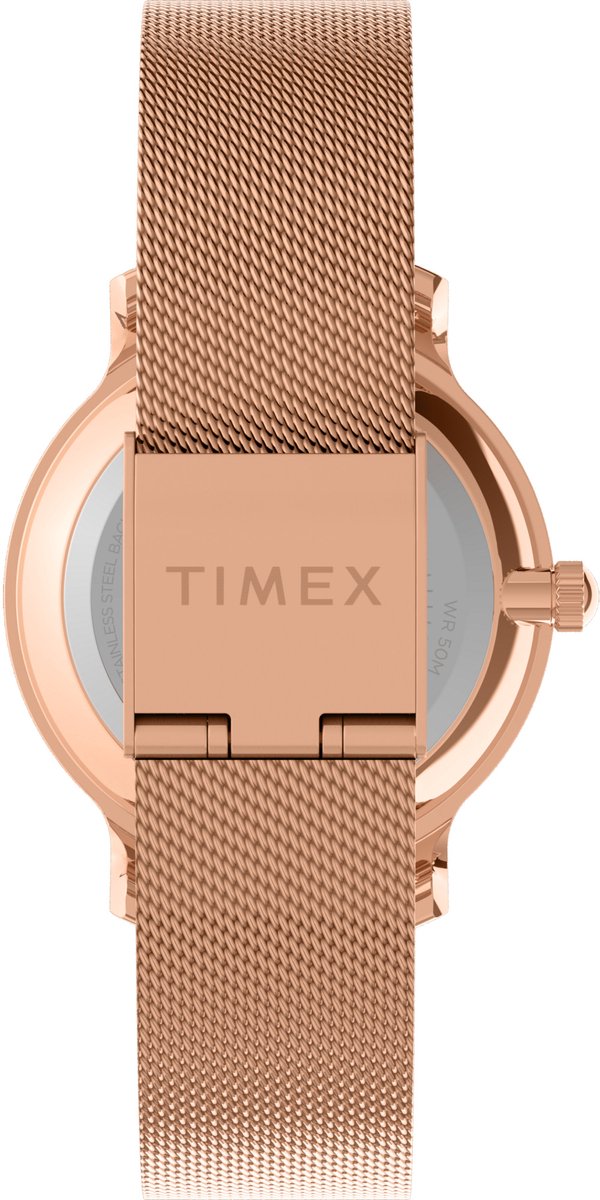 Timex Transcend Kwarts Analoog Horloge Roségoudkleur Case: 100% Low Lead Brass| Bracelet: 100% Stainless Steel 31 mm TWG063900AJ, TWG064000AJ, TWG064100AJ