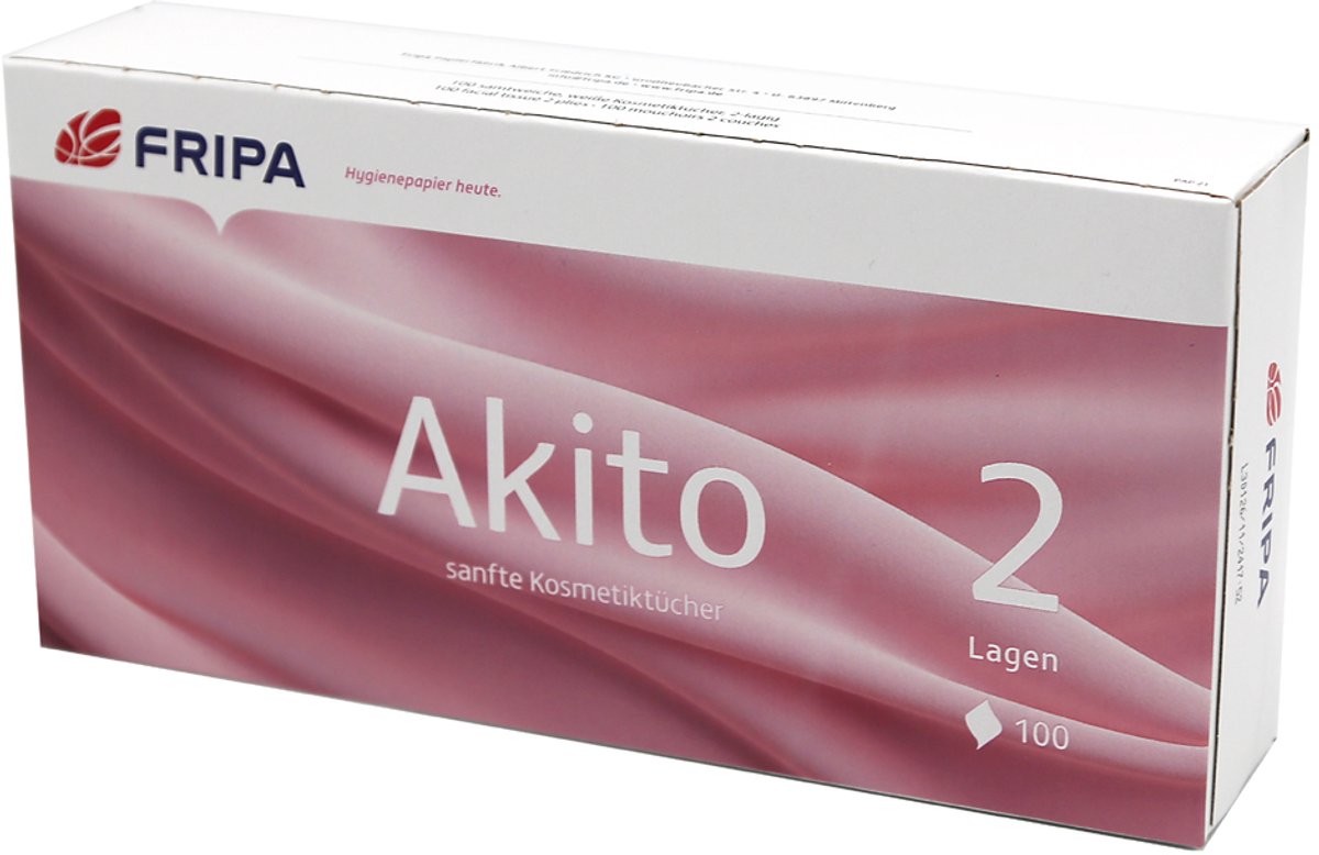 Fripa cosmetische tissues Akito, wit, 100 vel