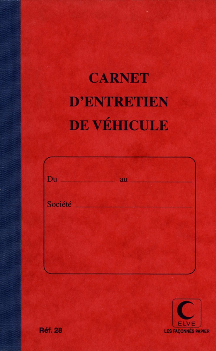 Onderhoudsboekje voor auto's, 32 pagina's