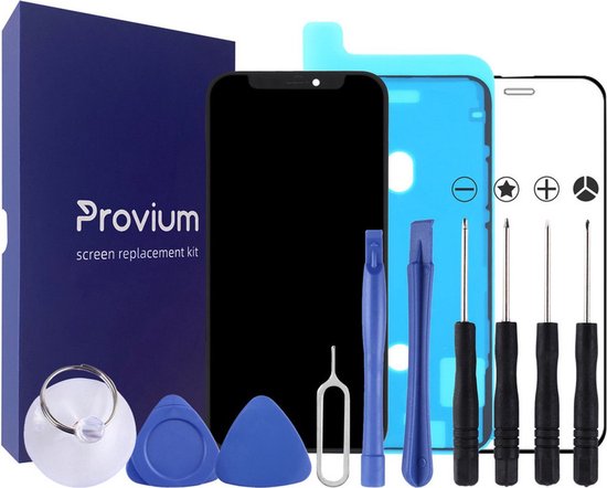Foto: Iphone 16 scherm incell lcd display voor reparatie a kwaliteit met gereedschap screenprotector en plakstrip provium