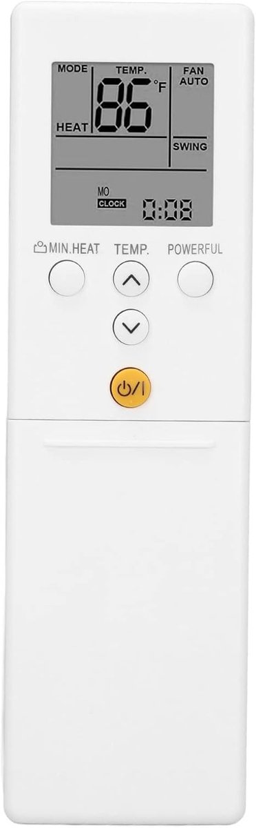 Geschikt voor Universele afstandsbediening voor Fujitsu airconditioner, Fujitsu AR REM1U ASU9RLS3Y ASU12RLS3Y ASU15RLS3 ASU30RLE ASUG09LZAS vervanging voor een afstandsbediening voor airconditioners