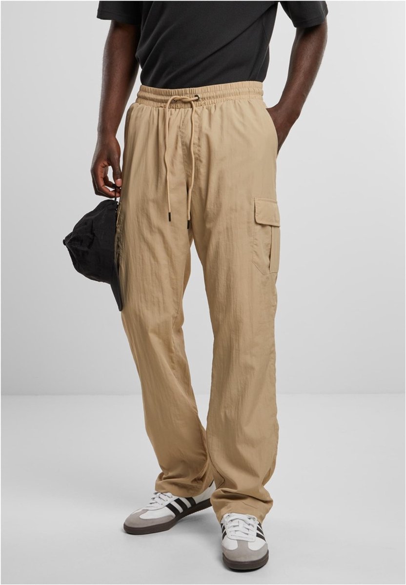 Urban Classics Straight Leg Nylon Cargobroek L Grijs