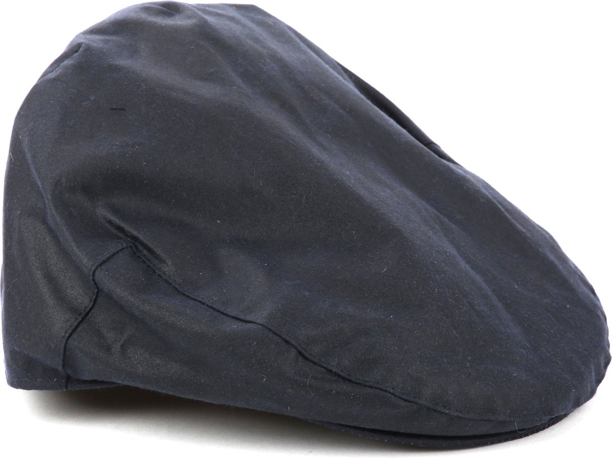 Barbour Wax Flat Cap Donkerblauw (navy) - Maat L - Heren