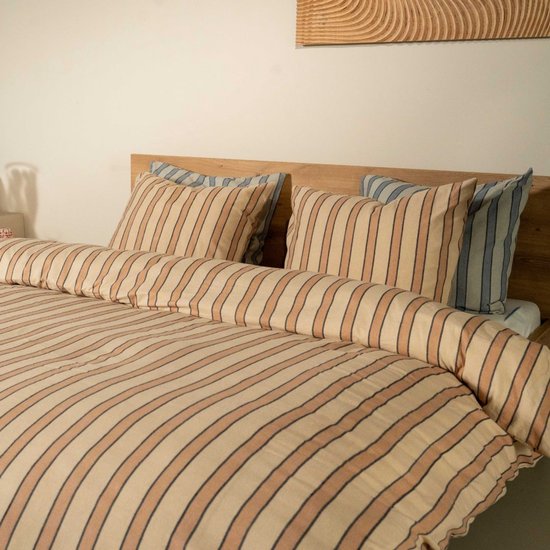 Kayori Mala Dekbedovertrek Flanel - 140x200-220 + 1 sloop - Superzacht & Isolerend - Eenpersoons - Zand van Kayori — afbeelding 2