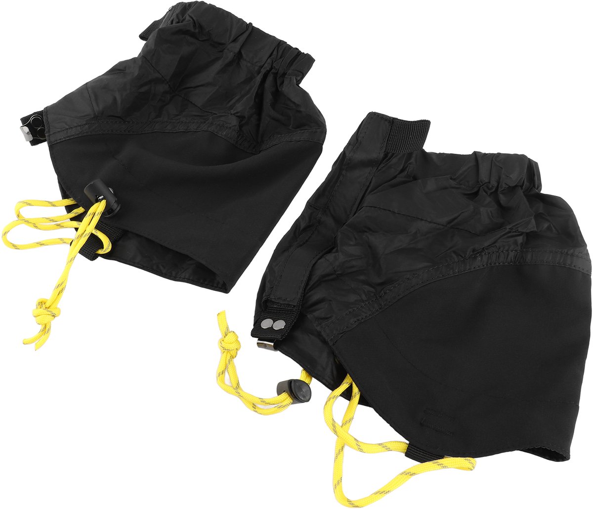 Outdoor siliconen gecoat nylon regendicht ademend gaiter Gaiter waterdichte gaiter verstelbare gaiter beenbedekking wandelschoen accessoire geschikt voor wandelen en bergbeklimmen Zwart