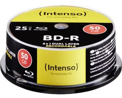Intenso 5001124 Blu-ray BD-R DL disc 50 GB 25 stuk(s) Spindel