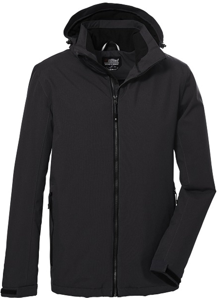 Killtec heren winterjas - 39705 - antraciet - functionele winterjas - maat S