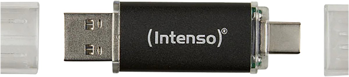 Intenso Twist Line USB-stick Retail 256 GB Antraciet 3539492 USB-C 3.2 Gen 1, USB-A 3.2 Gen 1