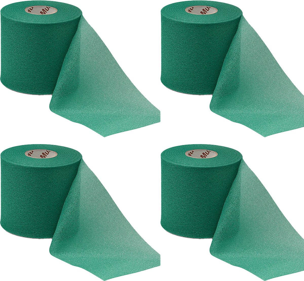 Mueller Underwrap Tape - Voetbal Sokken Tape - Scheenbeschermers tape - Groen - 4 stuks