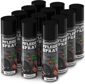 Oputec 12x 500ml gietijzer onderhoudsspray | cast iron care oil spray | 100% plantaardig | made in Germany