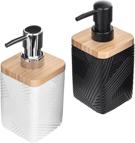 Dispensador de loción para encimera de baño Dispensador de jabón de cerámica par