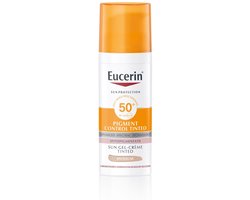 Eucerin Sun Pigment Control Medium Tinted Zonnebrand Gezicht - SPF 50+ - Zonbescherming - 50 ml