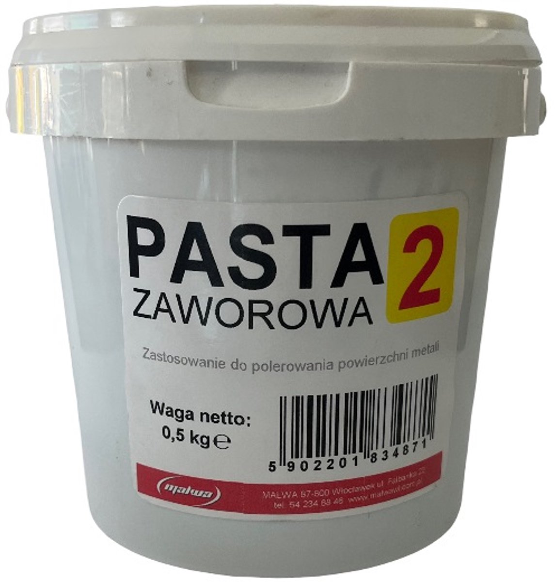 klepslijppasta type 2 grof - 0,5kg - olieoplosbaar - lapping compound