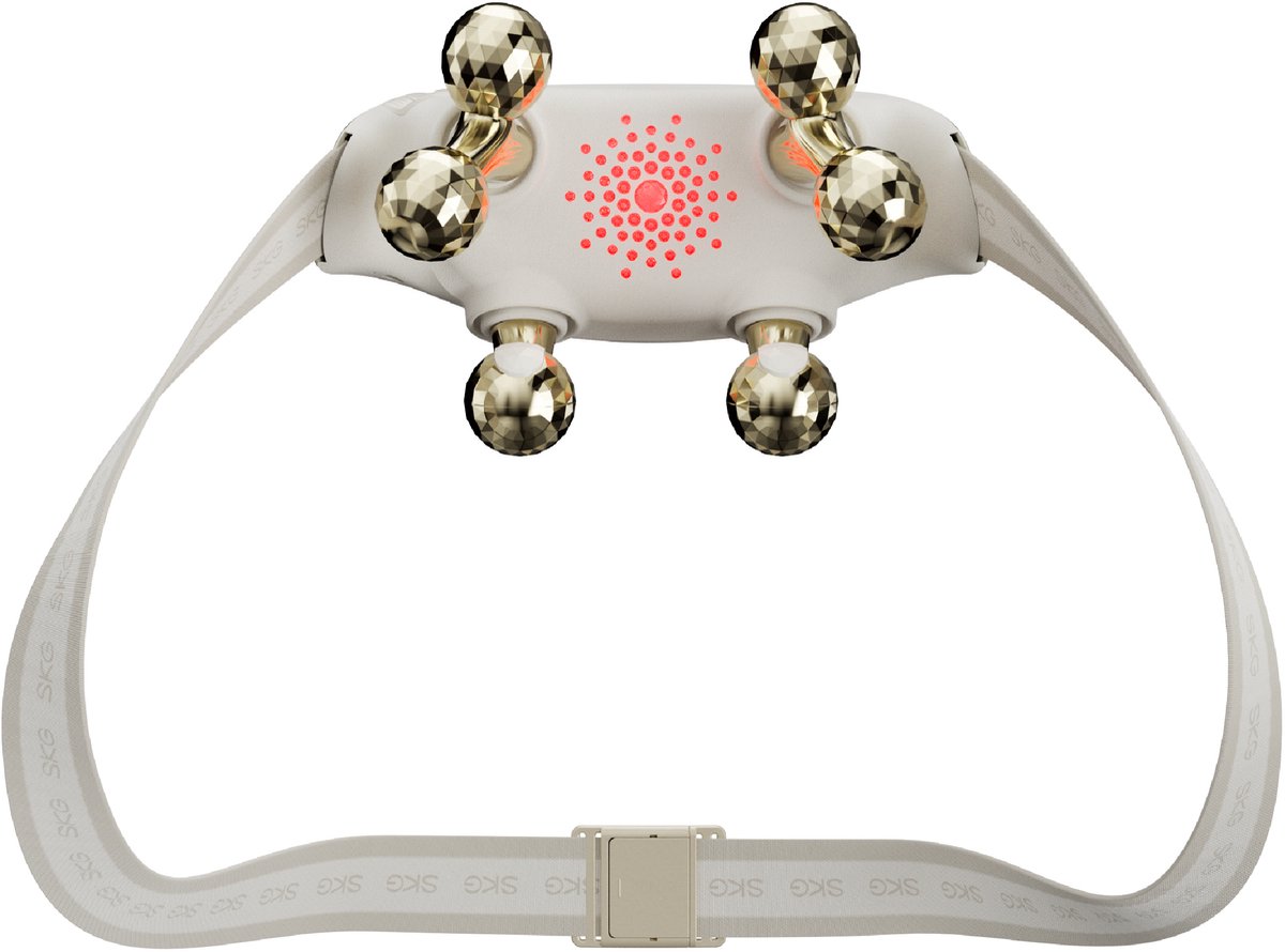 SKG - Draadloze Nek- & Schoudermassager met Warmte & Rood-lichttherapie - H7 Ultra E - Goud