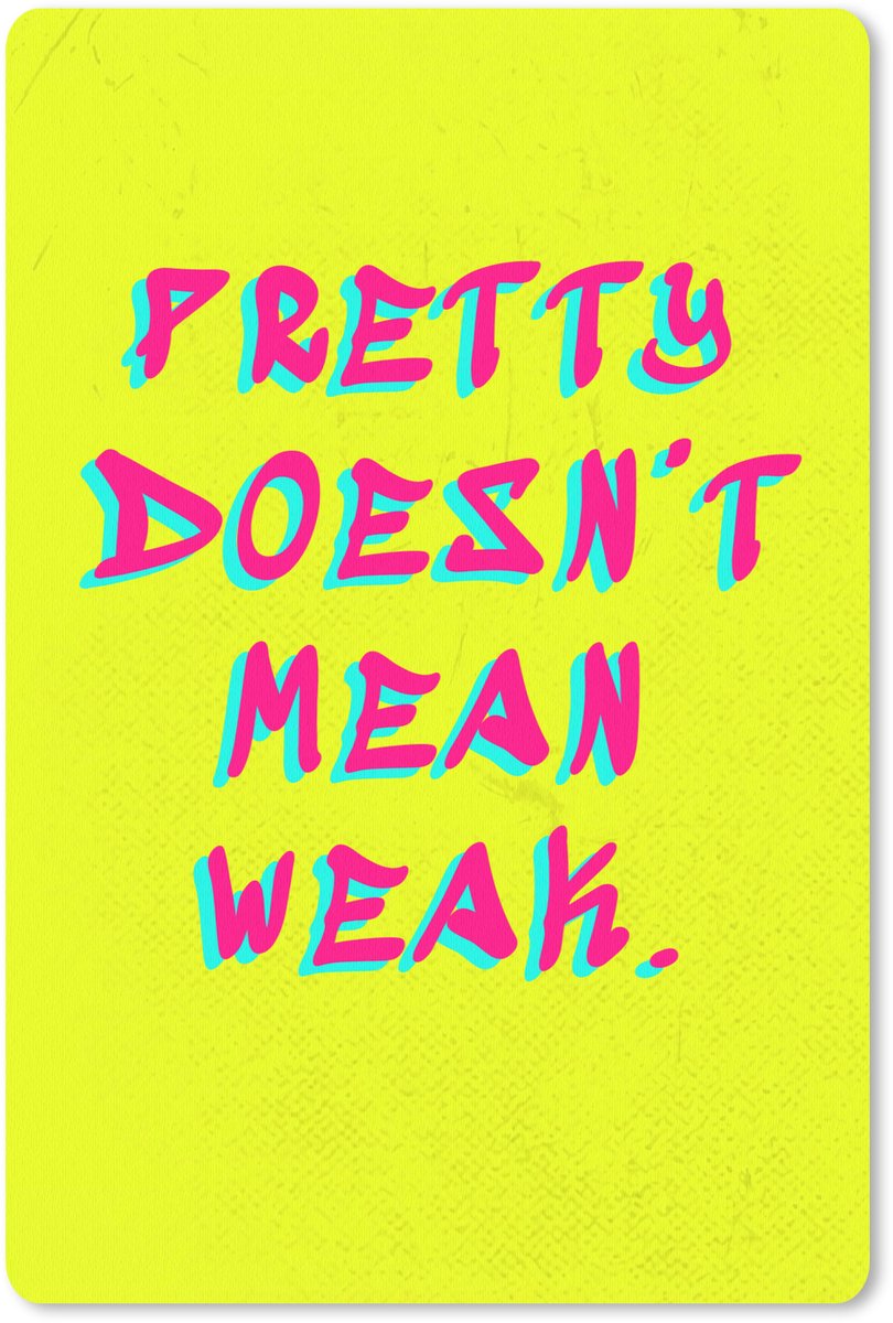 Muismat 18x27 cm - Mousepad Quote - Minimalistisch - Kleurrijk - Muismatten