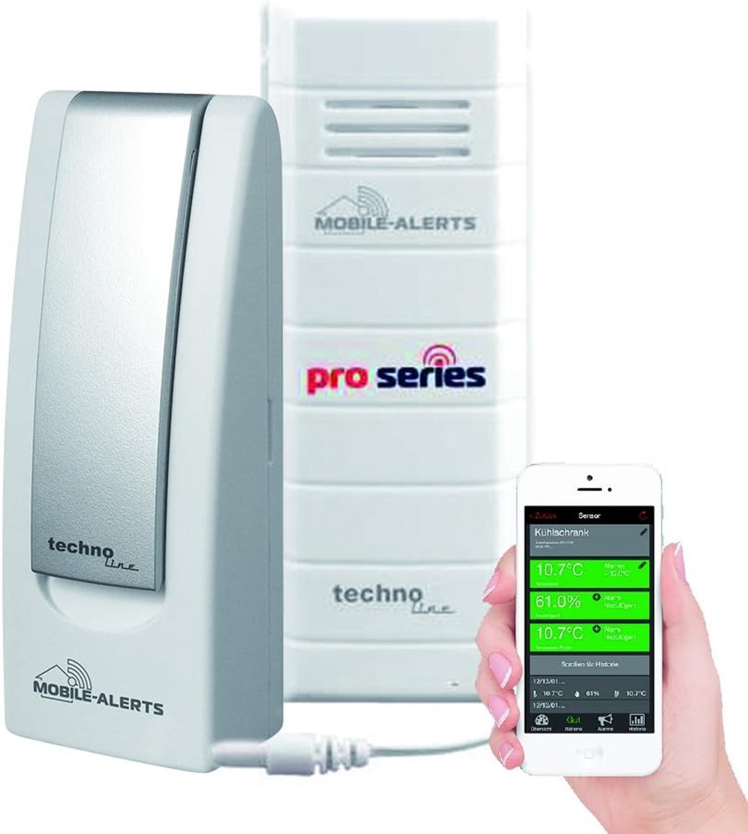 Temperatuurbewaking voor Koelkast en Vriezer met Gateway - Smartphone Alarmen