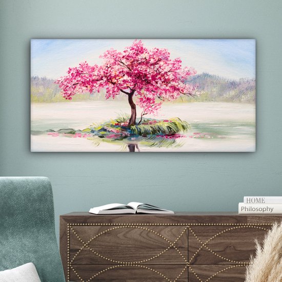 Tableau Photo Sur Toile 100x50 Cm - Thème Nature Fleurs - Style Moderne Par Tulup