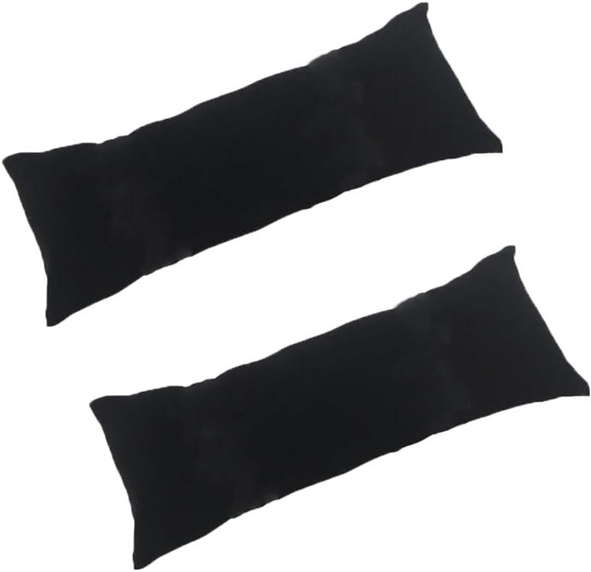 Allecto plus - 2 Pack Zwarte Lange Fluwelen Horloge Display Kussens - Kussen voor Sieraden Show Organizer met Armband en Bangle Holder