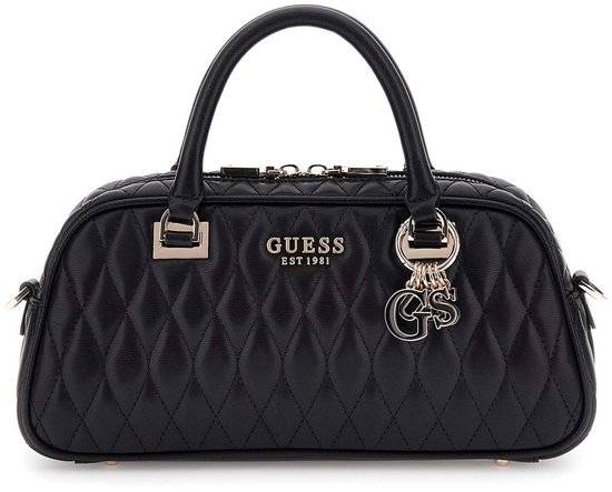 GUESS sac à main sac à épaule bandoulière Valla Satchel Bag Black noir