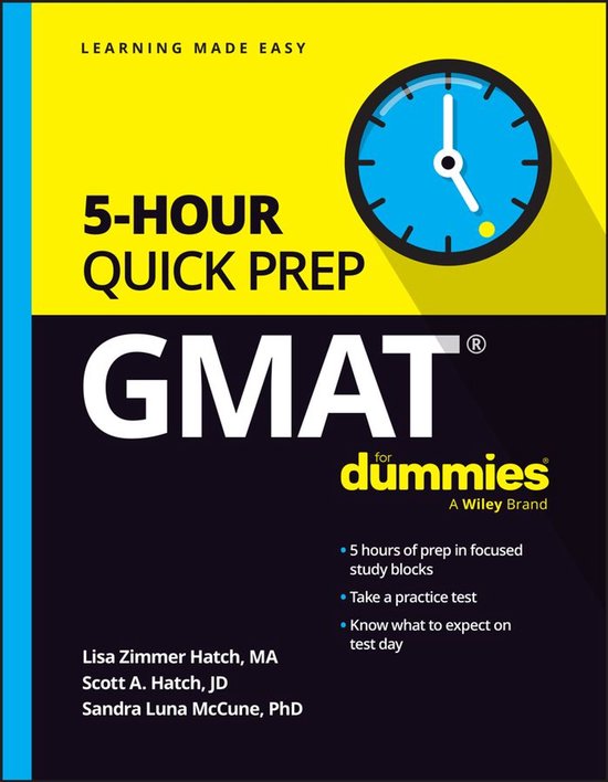 GMAT 5-Hour Quick Prep For Dummies - cover