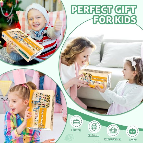 Reisbord voor peuters LED-licht speelgoed Gepersonaliseerd sensorisch bord Schakelkast Ruimteschip bedieningspaneel Montessori baby speelgoed Activiteitenbord - België