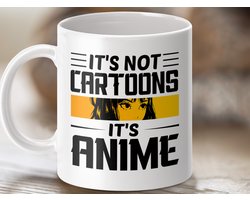 Mok Het Is Geen Tekenfilms, Het Is Anime, Anime Fan Mok, Manga, Japanse Cultuur, Kawaii Design Mok, Unieke Cadeau Idee