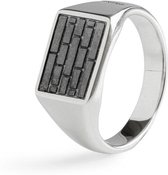 PRINS. Zegelring - PR0005-G-19 - Sterling Zilver - Maat 19