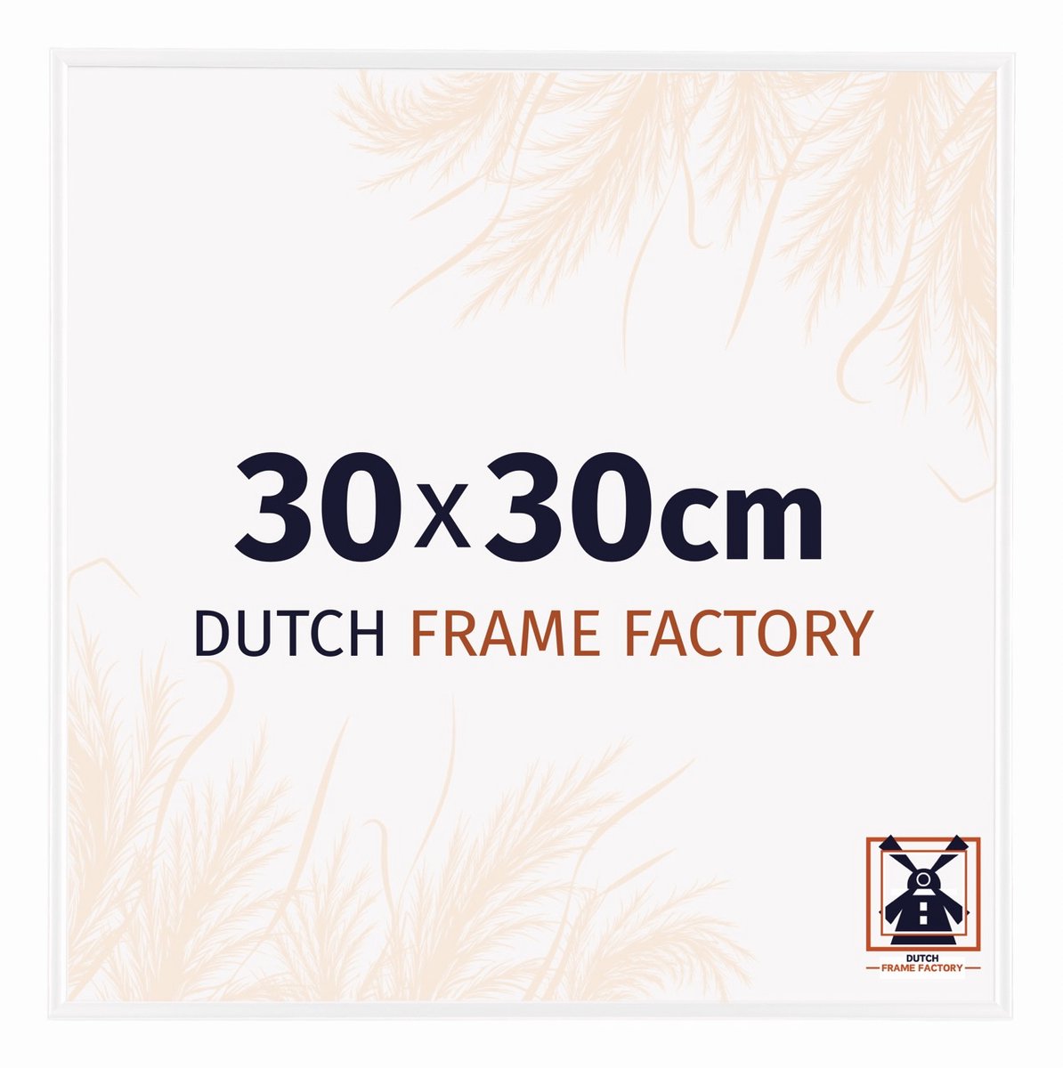 Dutch Frame Factory Fotolijst 30x30 cm - Kunststof - Wit Hoogglans - Easy