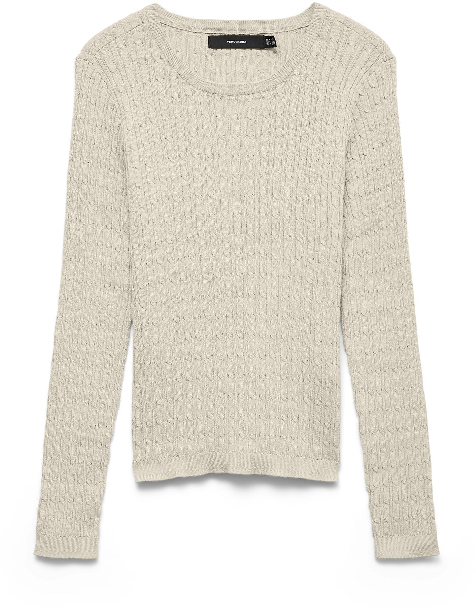 VERO MODA - VMCARE CABLE LS O-NECK PULLOVER - Dames - Gebreide truien