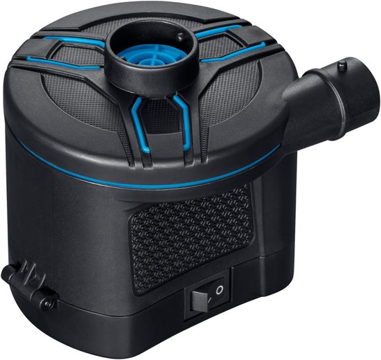 Elektrische pomp voor opblaasbare spullen, luchtpomp rechargeale snelle delator/inflatorpomp voor peddelbad luchtbed zwemmen ring kamp matras luchtstoel bank - zwarte batterijpomp
