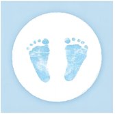 Ambiente Servetten - 20x stuks - blauw - babyshower - 33 x 33 cm - papier - jongen geboren