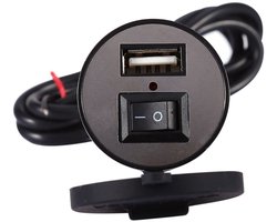 USB Charging Port, Power Supply for Motorcycle Mobile Phone Waterproof Toma USB Moto Port Sot 12V