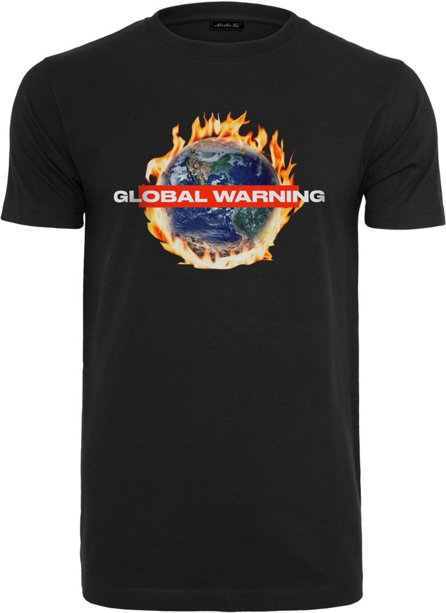 Mister Tee Global Warning Heren T-shirt XL Zwart