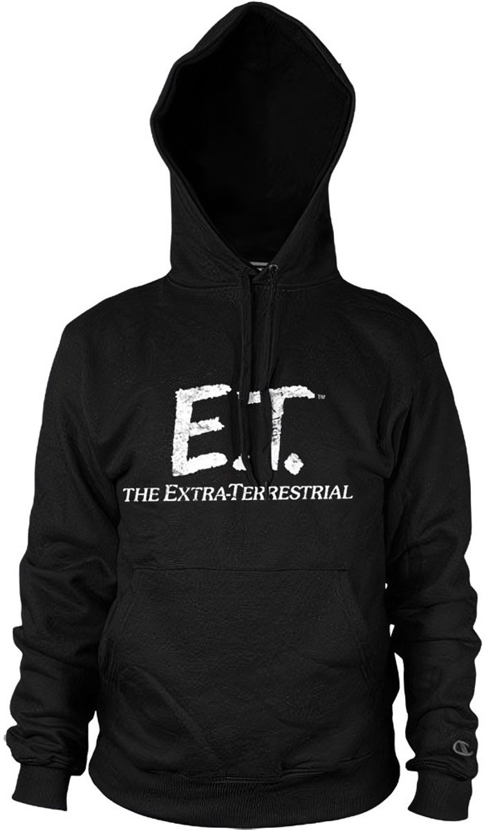 E.T. Extra-Terrestrial Distressed Hoodie Black-L