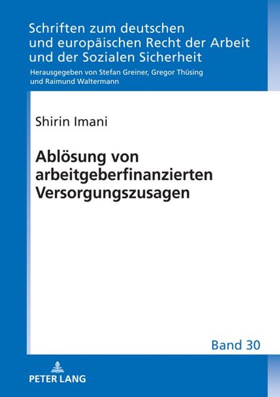 Schriften zum deutschen und europaeischen Recht der Arbeit u ... - cover