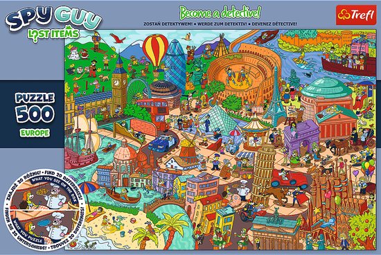 Trefl legpuzzel Spy Guy Lost Items Europe 500 stukjes karton. | bol