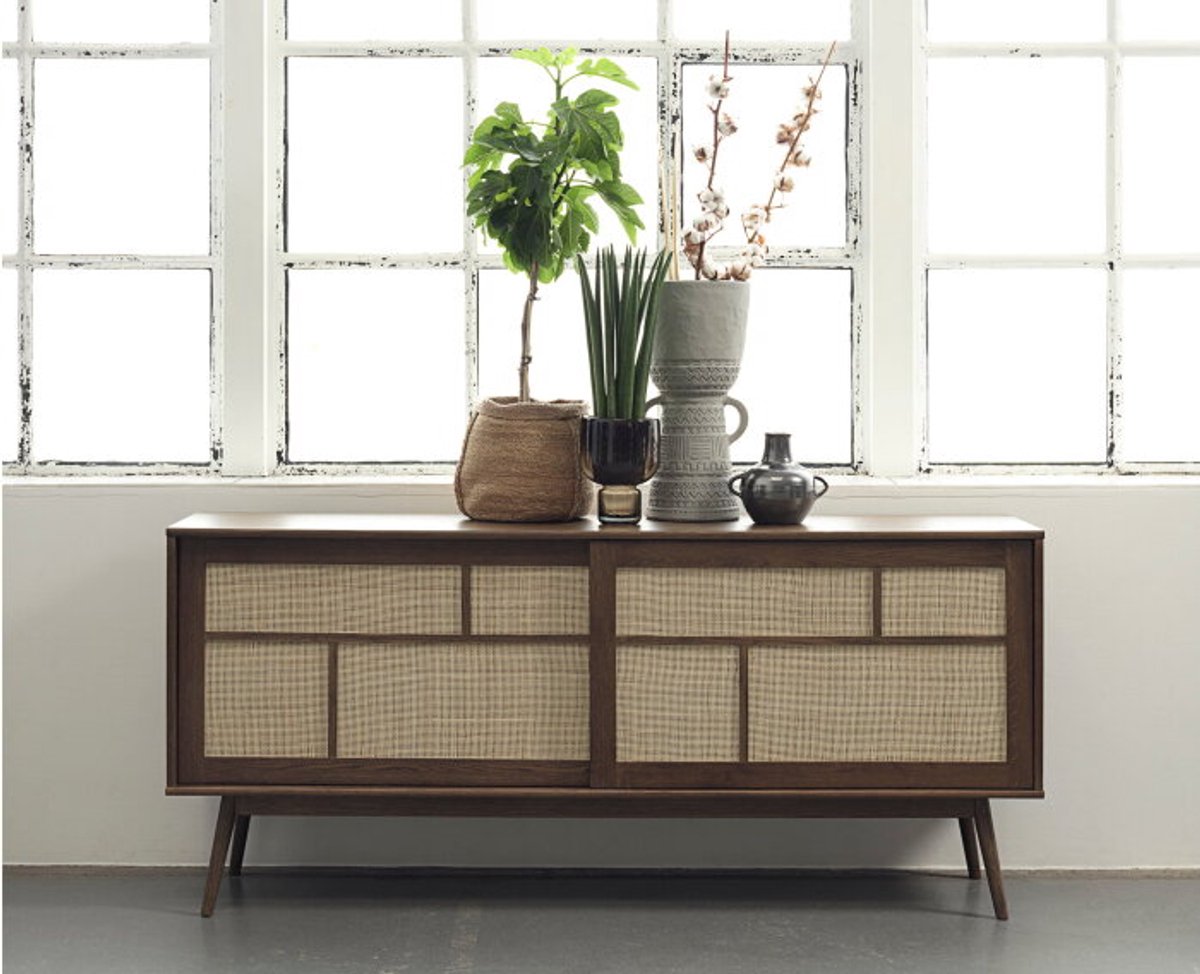 Dressoir Barrali eiken 180 cm - Bruin