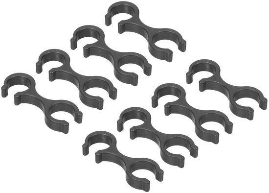Clips pour bâtons de randonnée - Stabilité et portabilité - Zwart ...
