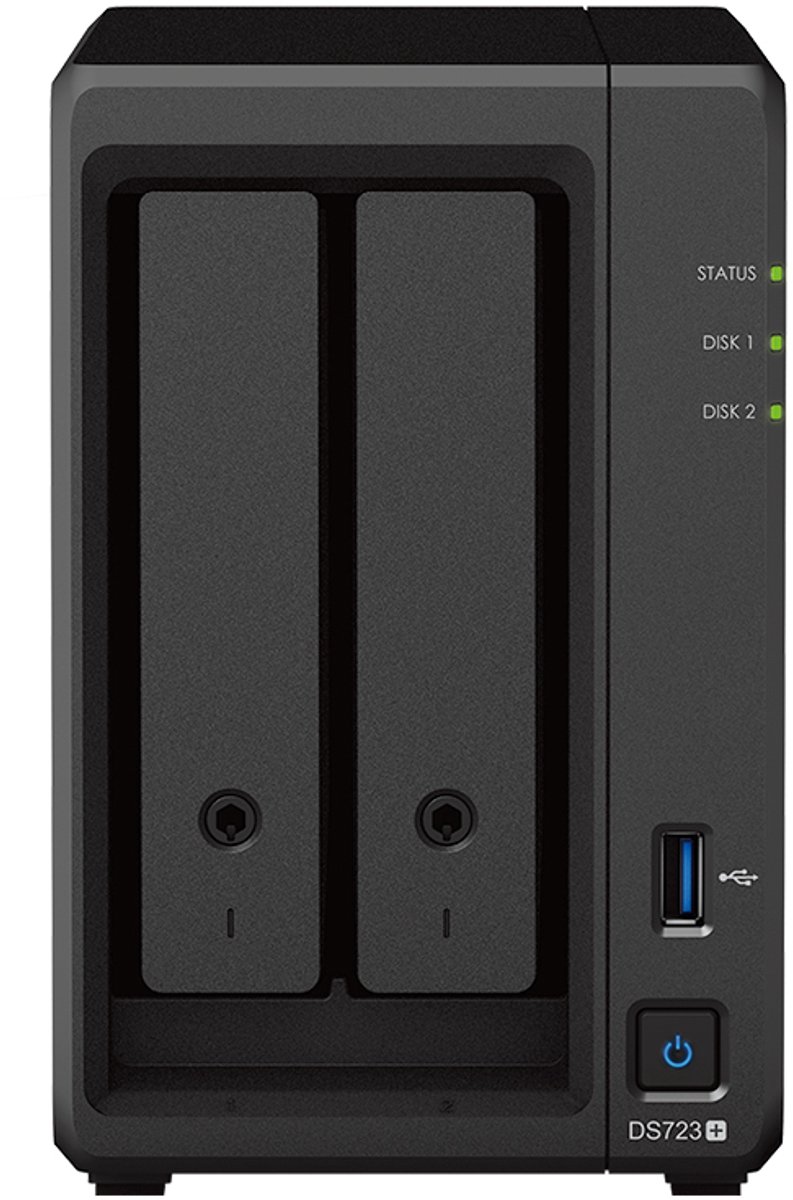 Synology DiskStation DS723+ NAS Desktop Ryzen Embedded R1600 2 GB DDR4 8 TB HDD DiskStation Manager