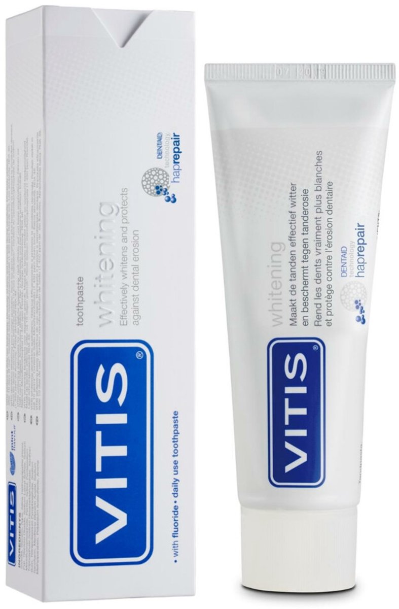 6x Vitis Whitening Tandpasta 75 ml